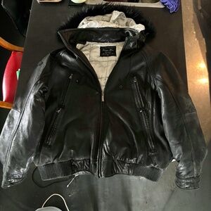 Rare Phat Farm real leather coat